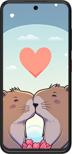 Силиконовый чехол Капибара любовь для ZTE Nubia V70 Design - 6027u-4084 изображение 