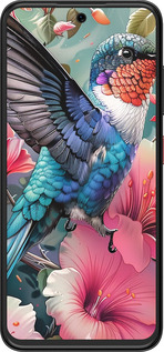 Силиконовый чехол Сказочная колибри для ZTE Nubia V70 Design - 6051u-4084 изображение 