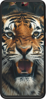 Силиконовый чехол Тигровое величие для ZTE Nubia V70 Design - 6080u-4084 изображение 