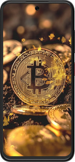 Силіконовий чехол Золота лихоманка біткойна для ZTE Nubia V70 Design - 6089u-4084 изображение 
