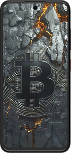 Силиконовый чехол Раскаленный биткойн для ZTE Nubia V70 Design - 6091u-4084 изображение 