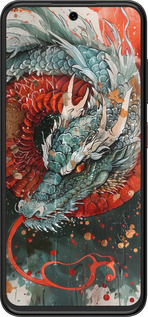 Силиконовый чехол Стихия огня для ZTE Nubia V70 Design - 6101u-4084 изображение 