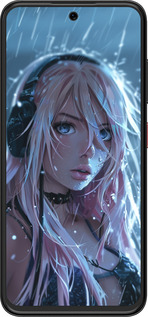 Силиконовый чехол Неоновый дождь для ZTE Nubia V70 Design - 6119u-4084 изображение 