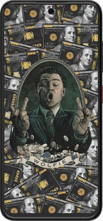 Силиконовый чехол Волк с валл стрит для ZTE Nubia V70 Design - 6287u-4084 изображение 