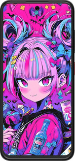 Силиконовый чехол Аниме милаха для ZTE Nubia V70 Design - 6314u-4084 изображение 