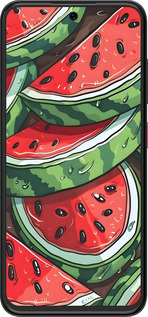 Силиконовый чехол Арбуз для ZTE Nubia V70 Design - 6315u-4084 изображение 