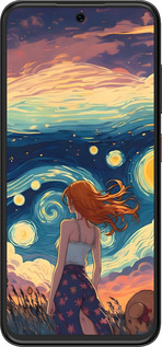 Силіконовий чехол Дівчина Арт для ZTE Nubia V70 Design - 6325u-4084 изображение 