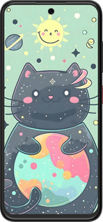 Силіконовий чехол Милый котик для ZTE Nubia V70 Design - 6364u-4084 изображение 