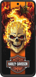 Силиконовый чехол Харлей девидсон для ZTE Nubia V70 Design - 6370u-4084 изображение 