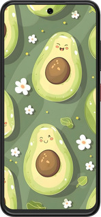 Силіконовий чехол Авокадо для ZTE Nubia V70 Design - 6380u-4084 изображение 