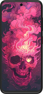 Силиконовый чехол Череп арт для ZTE Nubia V70 Design - 6385u-4084 изображение 