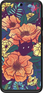 Силіконовий чехол Із зображенням польових квітів для ZTE Nubia V70 Design - 6419u-4084 изображение 
