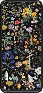 Силиконовый чехол С цветами для ZTE Nubia V70 Design - 6422u-4084 изображение 