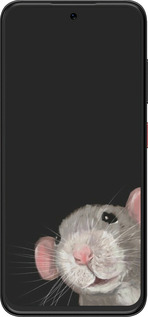 Силиконовый чехол The Peeking Rat для ZTE Nubia V70 Design - 6442u-4084 изображение 