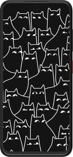 Силиконовый чехол С изображением кошек для ZTE Nubia V70 Design - 6470u-4084 изображение 