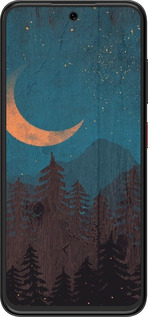 Силиконовый чехол Звездный лес для ZTE Nubia V70 Design - 6480u-4084 изображение 