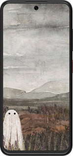 Силиконовый чехол Одинокий призрак на фоне гор для ZTE Nubia V70 Design - 6486u-4084 изображение 