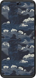 Силіконовий чехол Морська тематика у стилі арт-деко для ZTE Nubia V70 Design - 6520u-4084 изображение 