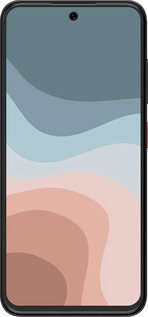 Силиконовый чехол С синими и розовыми волнами в стиле ретро для ZTE Nubia V70 Design - 6532u-4084 изображение 