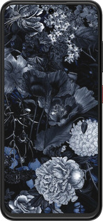 Силиконовый чехол Абстрактный цветочный рисунок в синих тонах для ZTE Nubia V70 Design - 6539u-4084 изображение 