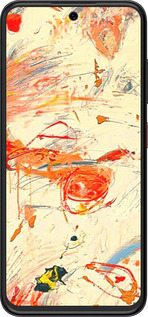 Силиконовый чехол Динамичная картина с хаотичными мазками для ZTE Nubia V70 Design - 6540u-4084 изображение 