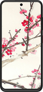 Силиконовый чехол Принт с изображением цветения сакуры для ZTE Nubia V70 Design - 6545u-4084 изображение 