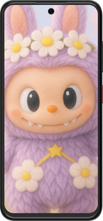 Силиконовый чехол Лабубу 1 для ZTE Nubia V70 Design - 6709u-4084 изображение 