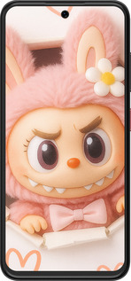 Силіконовий чехол Лабубу 2 для ZTE Nubia V70 Design - 6710u-4084 изображение 