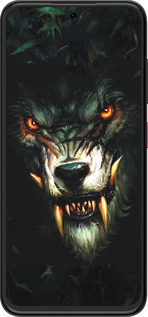 Силиконовый чехол Дьявольский волк для ZTE Nubia V70 Design - 833u-4084 изображение 