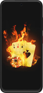 Силиконовый чехол Горящие карты для ZTE Nubia V70 Design - 839u-4084 изображение 