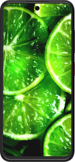 Силиконовый чехол Зелёные дольки лимона для ZTE Nubia V70 Design - 852u-4084 изображение 