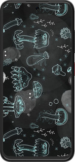 Силіконовий чехол Медузи для ZTE Nubia V70 Design - 906u-4084 изображение 