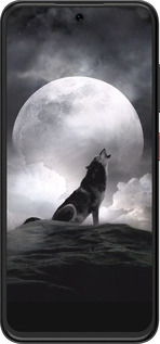 Силіконовий чехол Вовк, що виє для ZTE Nubia V70 Design - 934u-4084 изображение 