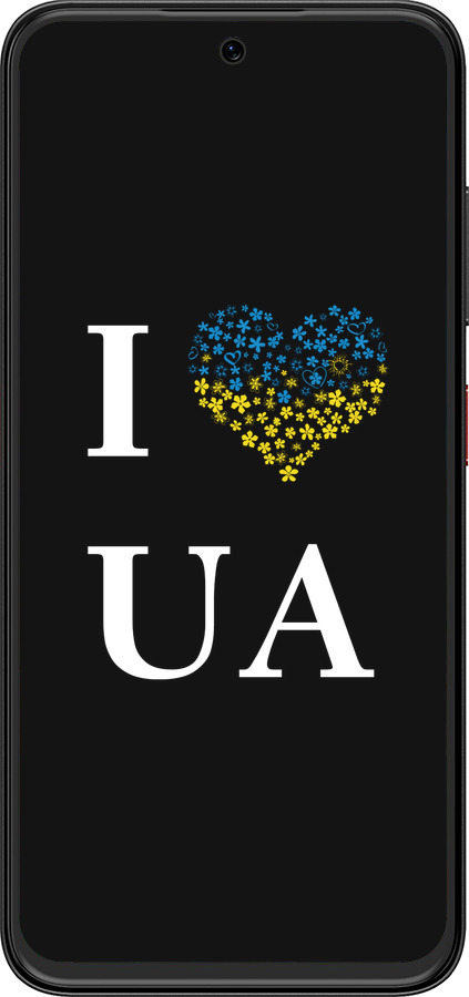 Силиконовый чехол I love UA для ZTE Nubia V70 Design - 1112u-4084 изображение 