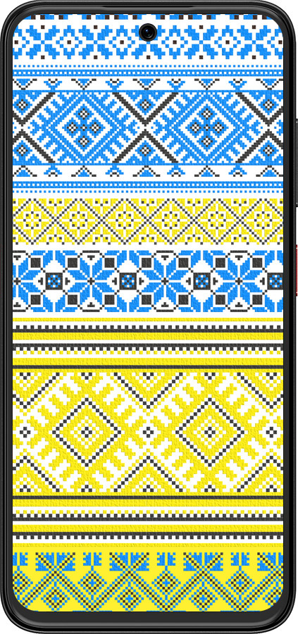 Силіконовий чехол Вишиванка 40 для ZTE Nubia V70 Design - 1174u-4084 изображение 