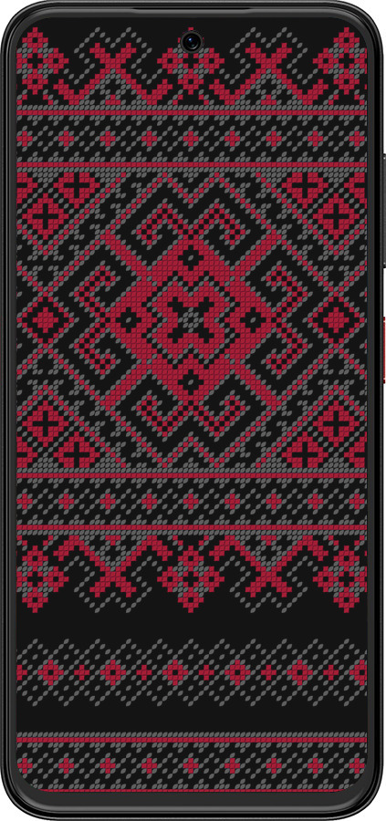 Силиконовый чехол Вышиванка 52 для ZTE Nubia V70 Design - 1763u-4084 изображение 