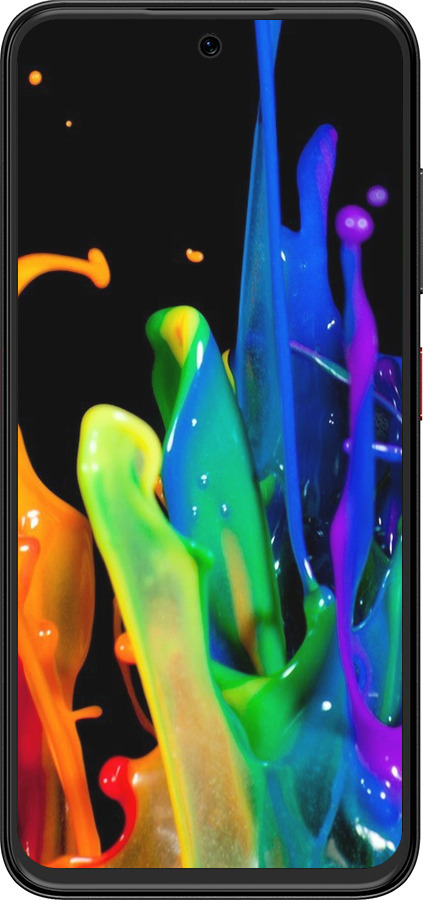 Силиконовый чехол брызги краски для ZTE Nubia V70 Design - 3957u-4084 изображение 