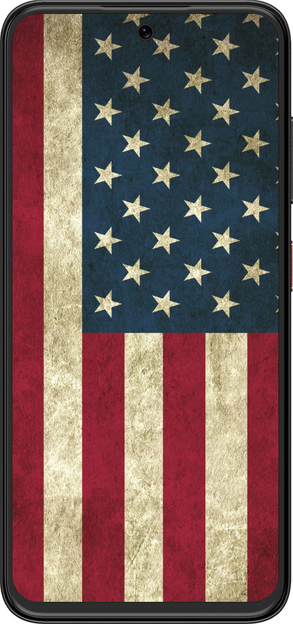 Силиконовый чехол Флаг США для ZTE Nubia V70 Design - 395u-4084 изображение 