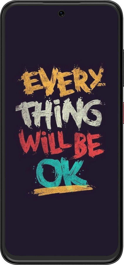 Силиконовый чехол Все будет хорошо для ZTE Nubia V70 Design - 4068u-4084 изображение 