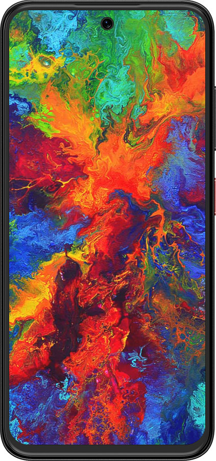 Силиконовый чехол Акварель на холсте для ZTE Nubia V70 Design - 4150u-4084 изображение 