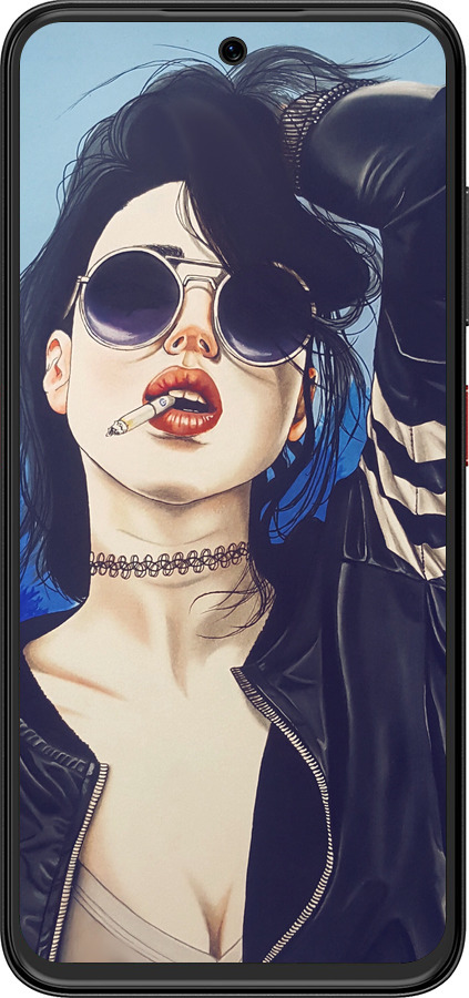 Силиконовый чехол Девушка на стиле для ZTE Nubia V70 Design - 4151u-4084 изображение 