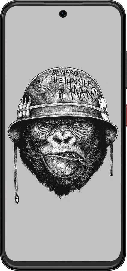 Силиконовый чехол military monkey для ZTE Nubia V70 Design - 4177u-4084 изображение 