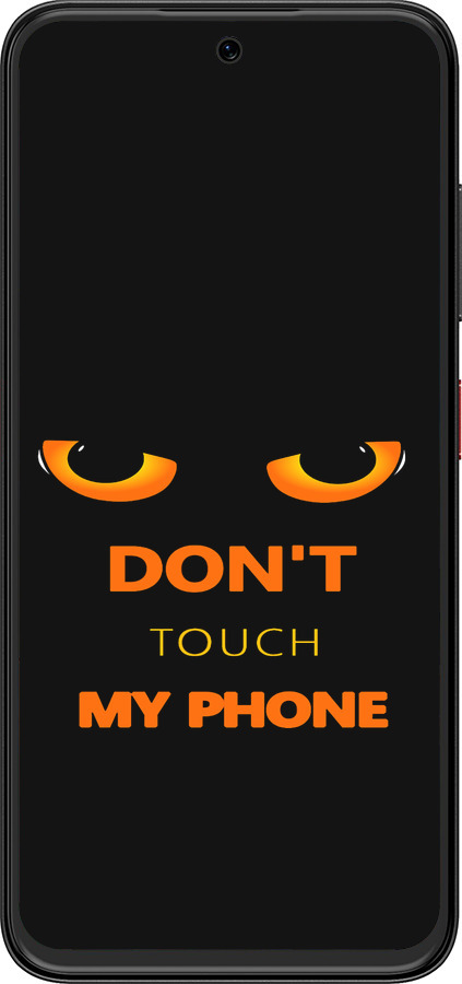 Силиконовый чехол Don't touch the phone для ZTE Nubia V70 Design - 4261u-4084 изображение 