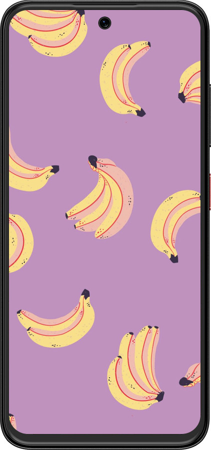 Силиконовый чехол Бананы для ZTE Nubia V70 Design - 4312u-4084 изображение 