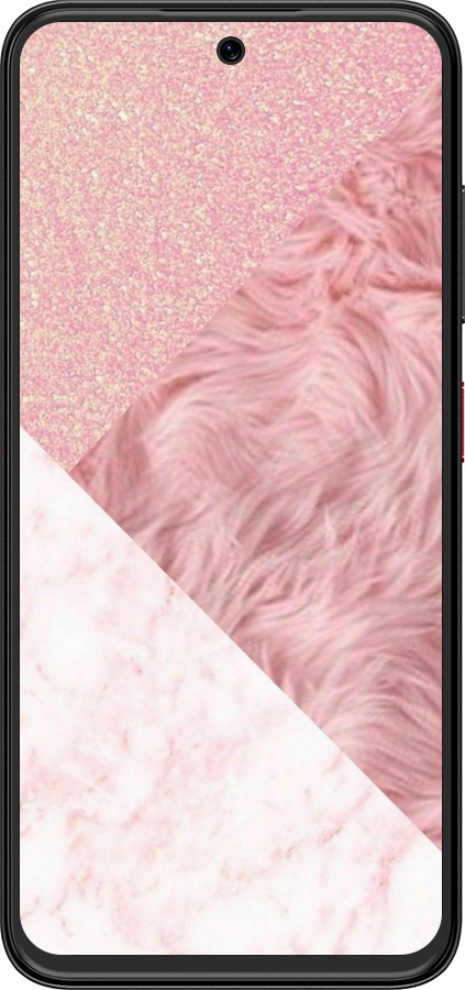 Силиконовый чехол Розовые текстуры для ZTE Nubia V70 Design - 4343u-4084 изображение 