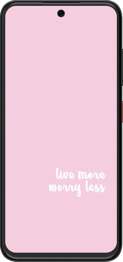 Силиконовый чехол Живи больше для ZTE Nubia V70 Design - 4347u-4084 изображение 