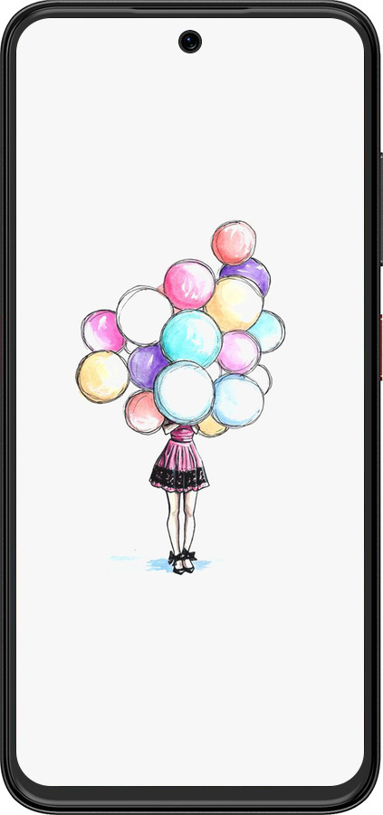 Силіконовий чехол Кульки для ZTE Nubia V70 Design - 4387u-4084 изображение 