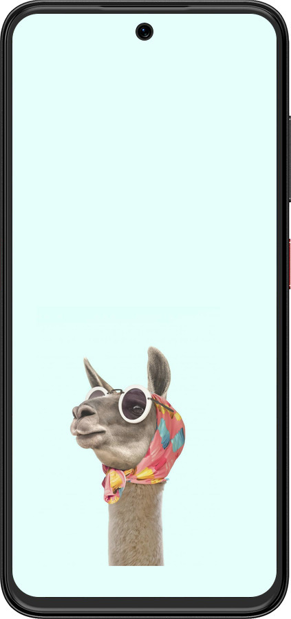 Силіконовий чехол Модна лама для ZTE Nubia V70 Design - 4479u-4084 изображение 