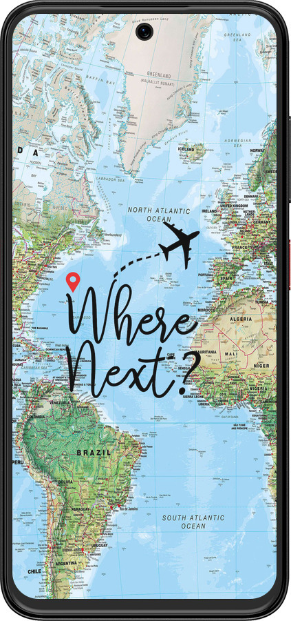 Силиконовый чехол Путешествие для ZTE Nubia V70 Design - 4503u-4084 изображение 