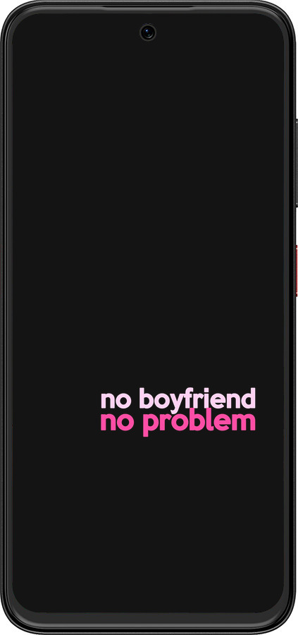 Силіконовий чехол no boyfriend no problem для ZTE Nubia V70 Design - 4549u-4084 изображение 
